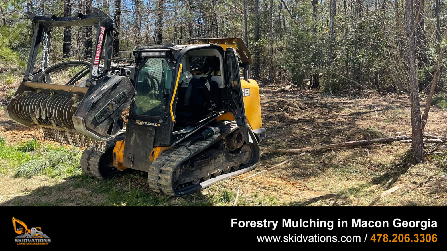 Forestry Mulching in Macon Georgia - Skidvations Land Management